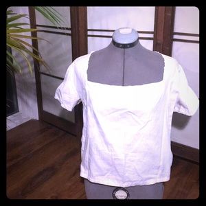 Vintage White Crop Top